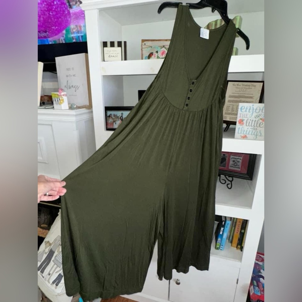Olive green romper